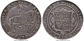 James I (1603-1625) Crown ND (1620-1624) VF25 NGC, Tower mint, lis/lis mm, KM63, S-2664, N-2120. The surfaces on this historic Crown issue are excelle...