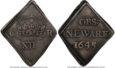 Charles I (1625-1649) Klippe "Newark Besieged" Shilling 1645 VF35 NGC, KM370.2, S-3143. 5.73gm. Moderately worn, but immensely presentable, well-cente...