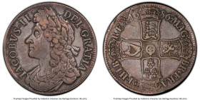 James II Crown 1686 XF45 PCGS, KM457, Dav-3778, S-3406, ESC-740. SECVNDO on edge. A desirable date for Crown collectors, infrequently offered at this ...
