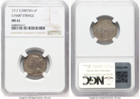 Anne 6 Pence 1711 MS61 NGC, KM522.1, S-3619, ESC-1596. Five harp strings. HID09801242017 © 2024 Heritage Auctions | All Rights Reserved www.HA.com/Tex...