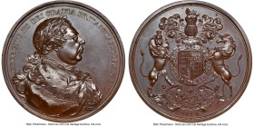 George III bronze "Indian Peace" Medal 1814 MS62 Brown NGC, BHM-844 (RR), Jamieson-14, Adams-12.1. By Thomas Wyon Jr. 75mm. Accompanied by Stack's Bow...