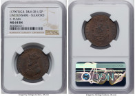 Lincolnshire. Sleaford 1/2 Penny Token ND (1790's) MS64 Brown NGC, D&H-3B. E: Plain. HID09801242017 © 2024 Heritage Auctions | All Rights Reserved www...