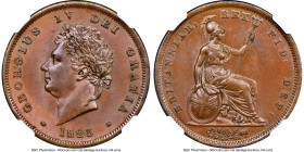 George IV Penny 1825 MS65 Brown NGC, KM693, S-3823. Pure copper’s reactivity and the limited preservation knowledge of 19th-century collectors make hi...