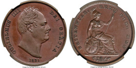 William IV Proof Penny 1831 PR65 Brown NGC, KM707a, S-3845. Coin rotation. A classy Gem Proof representative of the William IV Penny from his Coronati...