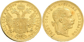 FRANCIS JOSEPH  I. 1848-1916 1 Ducat 1878, KM#2267, Au.986 3,49g, 20mm, Vídeň