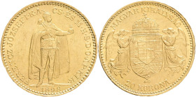 FRANCIS JOSEPH  I. 1848-1916 20 Corona 1898 K.B., KM#486, ÉH#1449 6,79g 21mm, Kremnica