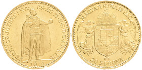FRANCIS JOSEPH  I. 1848-1916 20 Corona 1914 K.B., KM#486 , ÉH#1489 Au.900 6,77g 21mm