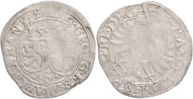 Brandenburg  George FRIDRICH I. 2 Kreutzer 1564, MB#65, Ag.1,38g,  21mm, Schwabach