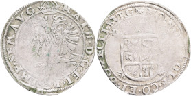 Bentheim-Tecklenburg-Rheda ADOLPHUS  for MATTHIAS 1 Blamüser = 6 Stüber ND 1618-9, Kennepohl#28 Ag. 4,97g 30 mm mint Freudenberg RRR!