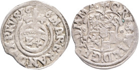 Brandenburg   CHRISTIAN WILLIAM  1/24 Thaler 1616, R!, KM#43, Ag. 1,55g, 19,9/0,8mm