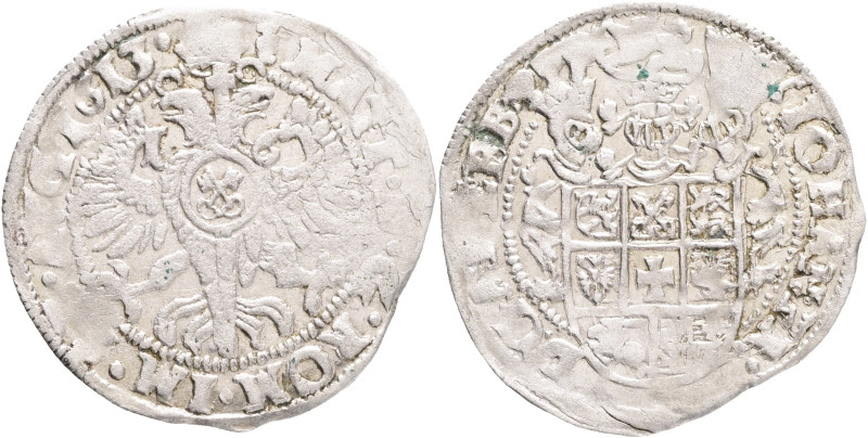 BREMEN JOHANN FRIEDRICH 1/16 Thaler 1613, KM#22 Ag.2,05g 25 mm mint Bremen R! 
...