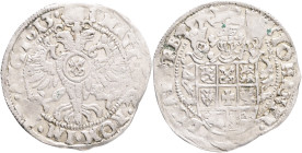 BREMEN  JOHANN FRIEDRICH  1/16 Thaler 1613, KM#22 Ag.2,05g 25 mm mint Bremen R!