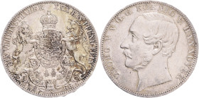 Hannover  GEORG V. 1 Vereinsthaler 1866 B, Thun#174 Ag.900 18,54g 33mm, Hannover, patina