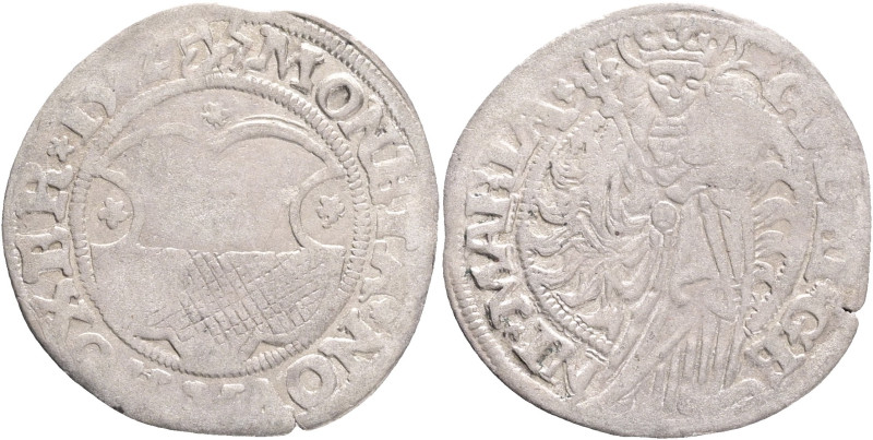 Hörsel Abbot KASPER I. 1 Mariengroschen 1552, Corvey Abbey, R!, MB#31 Corvey#57 ...
