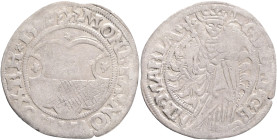 Hörsel Abbot  KASPER I. 1 Mariengroschen 1552, Corvey Abbey, R!, MB#31 Corvey#57 Billon Ag.404 1,43g , 24/0,55mm