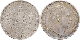 PRUSSIA  WILHELM I. 1 Vereinsthaler  1866 A, Thun#271 Ag.900 18,52g 33mm, Berlin, " Victory over Austria"