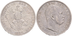 PRUSSIA  WILHELM I. 1  Vereinsthaler 1868 A, Thun#270, KM#494, Ag.900 18,52g,  33mm, Berlin, patina