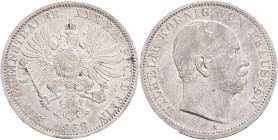 PRUSSIA  WILHELM I. 1 Vereinsthaler 1868 A, KM#494, Thun#270, Ag. 900  18,52g, 33 mm, Berlin
