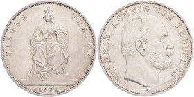 PRUSSIA  WILHELM I. 1 Thaler 1871 A, KM#500, Thun#272, Ag. 900 18,52g, 33 mm, Berlin