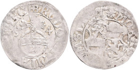 Count EBERHADRT RUDOLPH II., 2 Kreutzer 1594, Solms - Lich, MB#18, Ag. 1,24g, 18,44mm