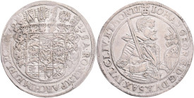 SAXONY   HANS GEORGE I. Wolkenstein 1 Thaler 1623, KM#90 Ag. 28,95g 43mm mint Wolkenstein