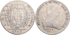 SAXONY FRIEDRICH AUGUST III. 1 Conventionsthaler 1768 EDC , Schnee#1071 Ag.833 27,84g 42mm mint Dresden