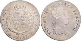 SAXONY FRIEDRICH AUGUST III. 1 Conventionsthaler 1816 IGS , KM#1059 Ag.833 28,0g 39mm mint Dresden