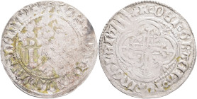 SAXONY MEISSEN  FRIEDRICH II. 1 Schildgroschen ND 1406-40, Krug#709 Ag. 2,58g 28mm mint Freiberg