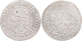 SAXONY MEISSEN  FRIEDRICH II.& Margraf FRIEDRICH&Herzog SIGISMUND 1 Schildgroschen ND 1428-1436, Krug#984 Ag. 2,59g 28mm mint Freiberg