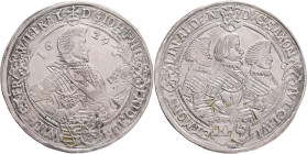 SAXONY-ALTENBURG Johann Phillip,Friedrich,Johann Wilhelm a Friedrich Wilhelm II. 1603-1625 1 Thaler 1624, Dav#7369 Ag. 28,92g 43mm, Saalfeld