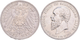 Schaumburg-Lippe ALBERT GEORGE 3 Mark 1911 A,  KM#55,J#166, Ag.900 16,67g 33mm, Berlin
