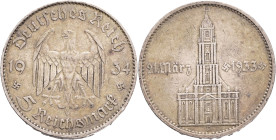 Third Reich 5 Mark 1934 F , J#356, Ag.900 13,88g, 29mm, Stuttgart patina