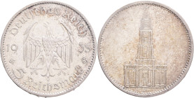 Third Reich 5 Mark 1935 A  , J#357 Ag.900 13,88g, 29mm   Berlin, hair lines