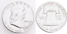 USA Half Dollar Franklin 1961 D Denver , KM#199 Ag.900 12,59g