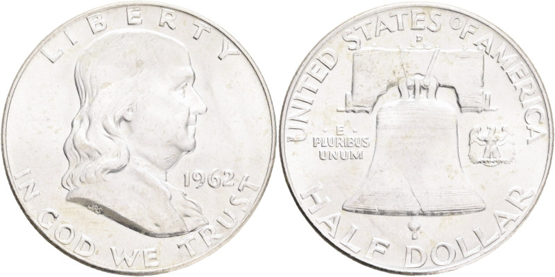 USA Half Dollar Franklin 1961 D Denver , KM#199 Ag.900 12,49g 

UNC-
