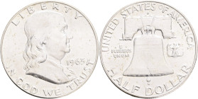 USA Half Dollar Franklin 1963 D Denver , KM#199 Ag.900 12,50g