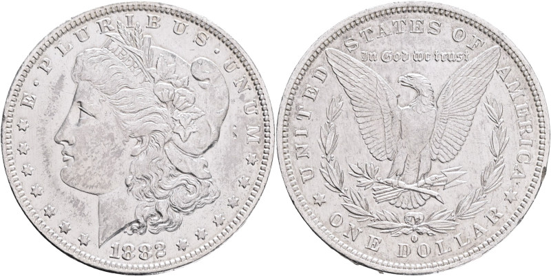 USA 1 Dollar MORGAN 1882 O New Orleans , KM#110 Ag.900 26,66g 

UNC-