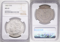 USA 1 Dollar MORGAN 1883 O New Orleans , KM#110 NGC 6020668-011 NGC MS62