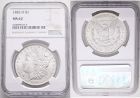 USA 1 Dollar MORGAN 1885 O New Orleans , KM#110 NGC 6788990-015 NGC MS62