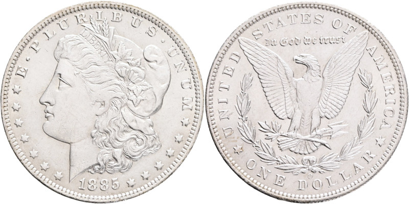 USA 1 Dollar MORGAN 1885 O New Orleans , KM#110 Ag. 26,75g

UNC-