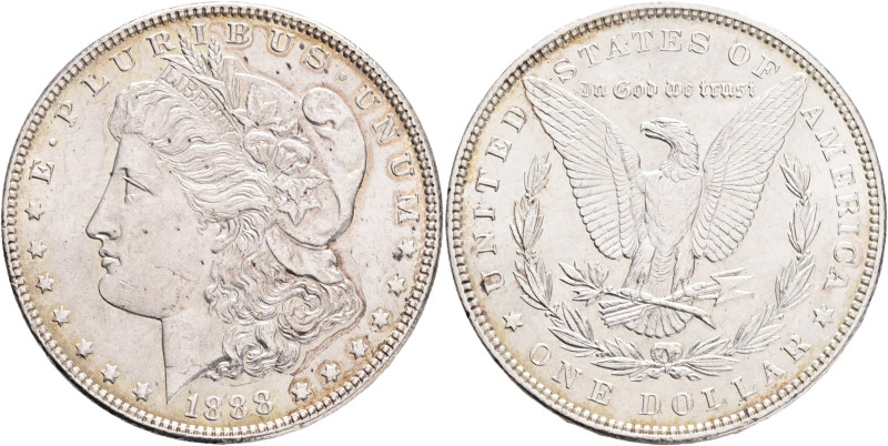 USA 1 Dollar MORGAN 1888 Philadeplphia , KM#110 Ag.900 26,72g 

UNC-
