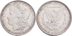 USA 1 Dollar MORGAN 1890 S San Francisco , KM#110  Ag.900 26,66g ,hair lines