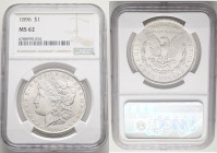 USA 1 Dollar MORGAN 1896 Philadelphia  , KM#110 NGC 6788990-034 NGC MS62