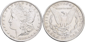 USA 1 Dollar MORGAN 1900 Philadeplphia , KM#110  Ag.900 26,65g , cleaned