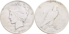 USA 1 Dollar PEACE 1922 D  Denver , KM#150 Ag.900 26,52g ,lines, edge
