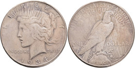 USA 1 Dollar PEACE 1934 S San Francisco , KM#150 Ag.900 26,56g