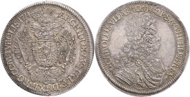 CHARLES VI. 1711-1740 1 Thaler 1714, KM#1570, Her#333-337 Ag.875 28,5g 43mm, Hall