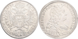 CHARLES VI. 1711-1740 1 Thaler 1736, KM#1639, Ag. 28,6g, 43 mm, Hall