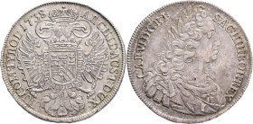 CHARLES VI. 1711-1740 1 Thaler 1738, KM#1503.1 Silver Ag. 28,62g 41mm, Prague