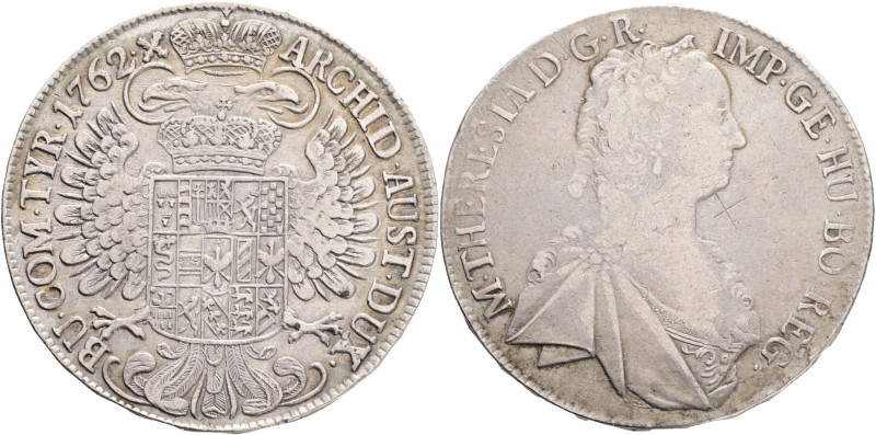 MARIA THERESIA 1740-1780 1 Thaler 1762, variant "X", KM#1816 Silver Ag.833 27,59...